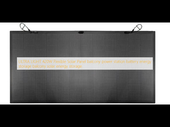 ULTRA LIGHT 420W Panel solar flexible balcón central eléctrica batería almacenamiento de energía balcón almacenamiento de energía solar