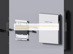 Reduzca sus emisiones de CO2 con el almacenamiento de energía de balcón NOVB-2400