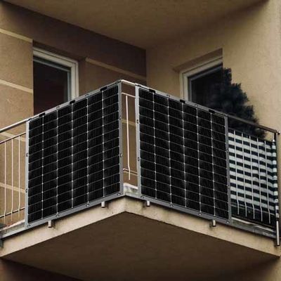Panel solar de balcón ligero al aire libre 200W para sistemas de almacenamiento de energía solar